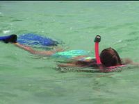 07 Alexandra snorkeling in crystal clear water