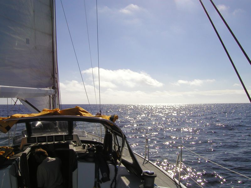 10 Sailing up a blaze of sunlight