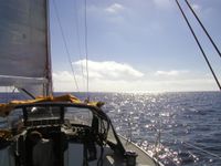 10 Sailing up a blaze of sunlight