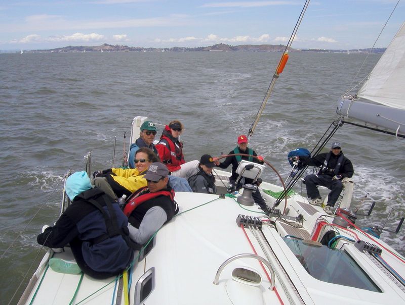 11 Cruising home after the race on Sunday