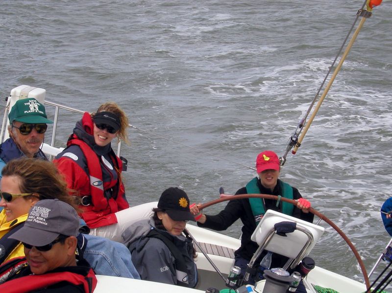 12 Cruising home after the race on Sunday