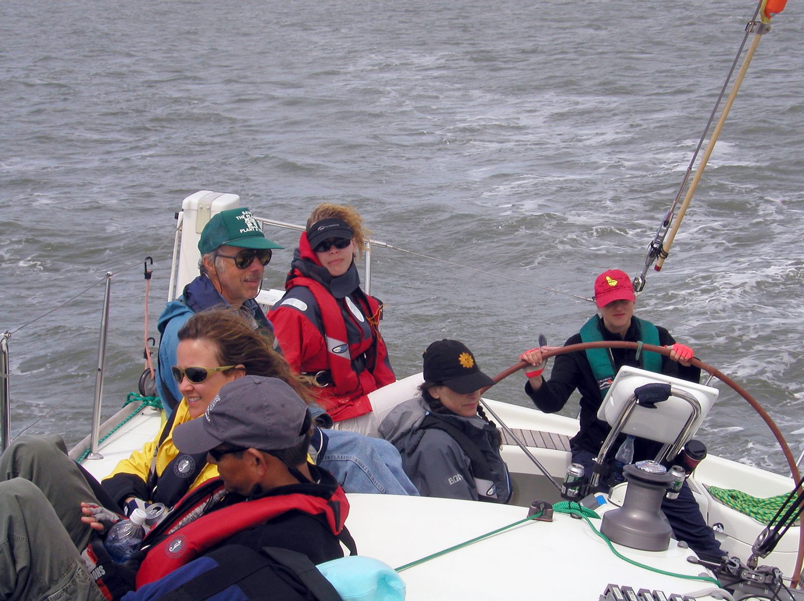 13 Cruising home after the race on Sunday