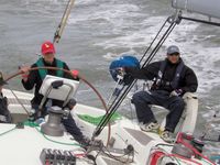 14 Cruising home after the race on Sunday