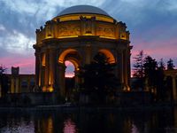 187: Palace of Fine Arts sunset, 4 Jan 2012